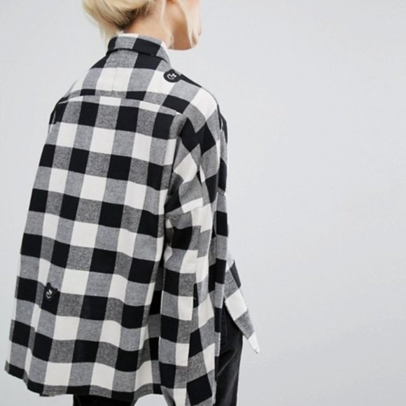Lazy Oaf bear check shirt - Picture 3 of 5